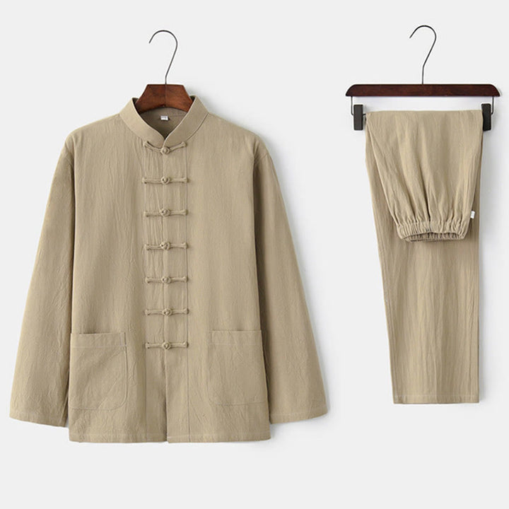 Buddha Stonesカエルボタン 唐草 長袖 シャツ パンツ メンズスーツ - image 27