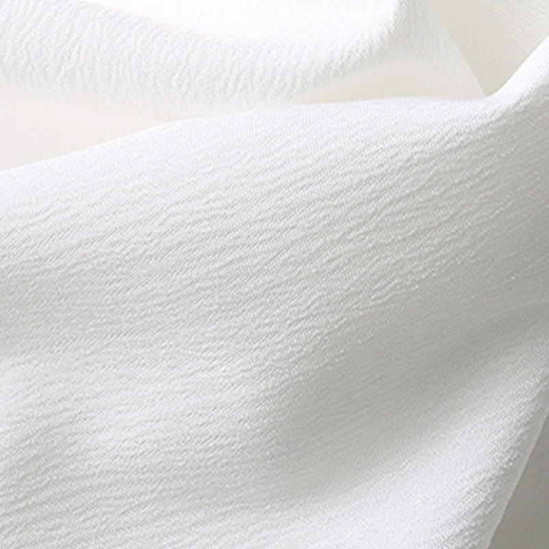 Buddha Stones唐蛙ボタン半袖シャツワイドレッグパンツメンズスーツ - image 5