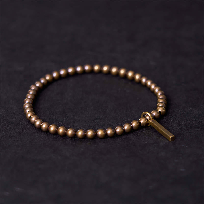 Buddha Stones純銅真鍮ビーズ セルフケア ヒーリングブレスレット - 20～21cm - image 1