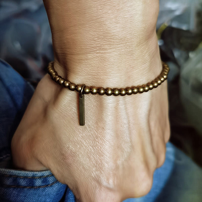 Buddha Stones純銅真鍮ビーズ セルフケア ヒーリングブレスレット - image 5