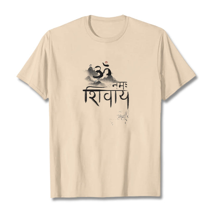 Buddha StonesOM NAMAH SHIVAYA マウンテンコットンTシャツ - ビスク - 2XL - image 17