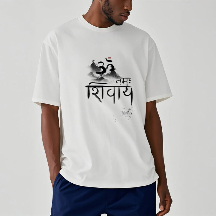 Buddha StonesOM NAMAH SHIVAYA マウンテンコットンTシャツ - image 8