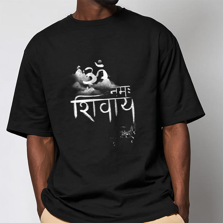 Buddha StonesOM NAMAH SHIVAYA マウンテンコットンTシャツ - image 3