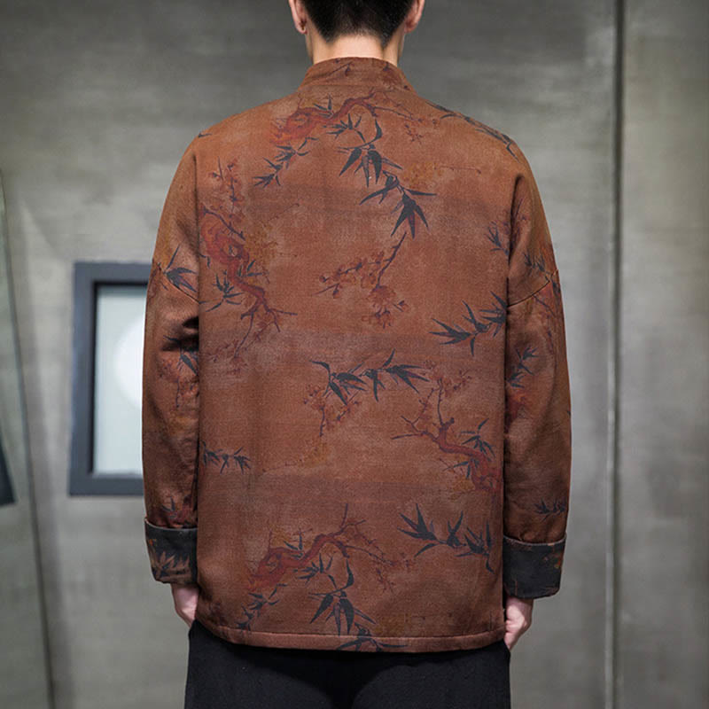Buddha Stonesカエルボタン 中国唐装 ロングシャツ コットン メンズ ジャケット 衣類 - image 11
