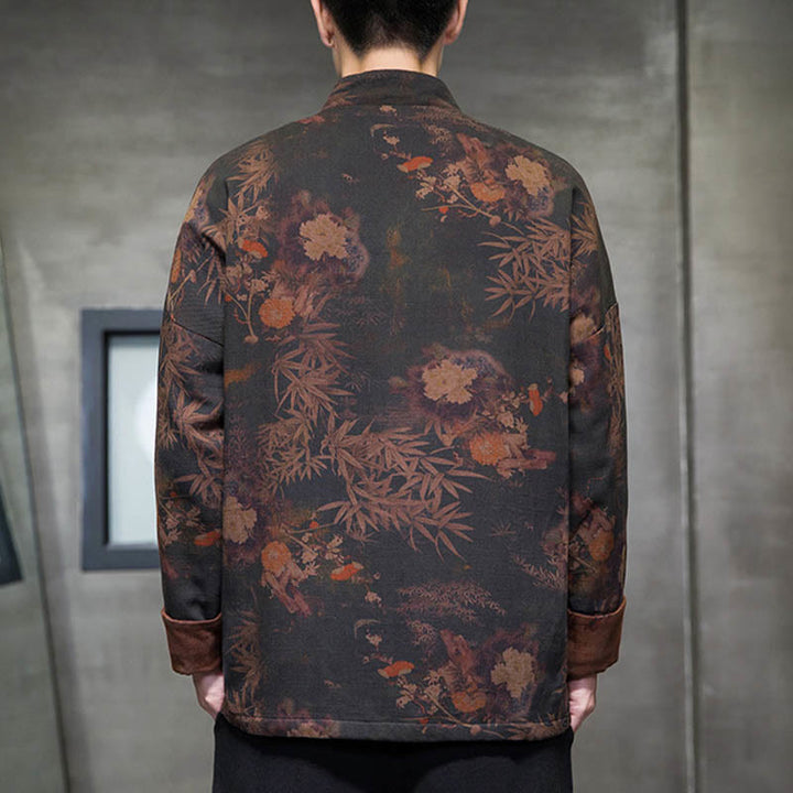 Buddha Stonesカエルボタン 中国唐装 ロングシャツ コットン メンズ ジャケット 衣類 - image 2