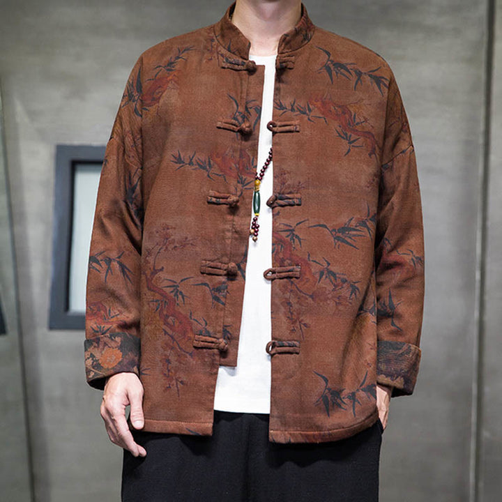 Buddha Stonesカエルボタン 中国唐装 ロングシャツ コットン メンズ ジャケット 衣類 - image 19