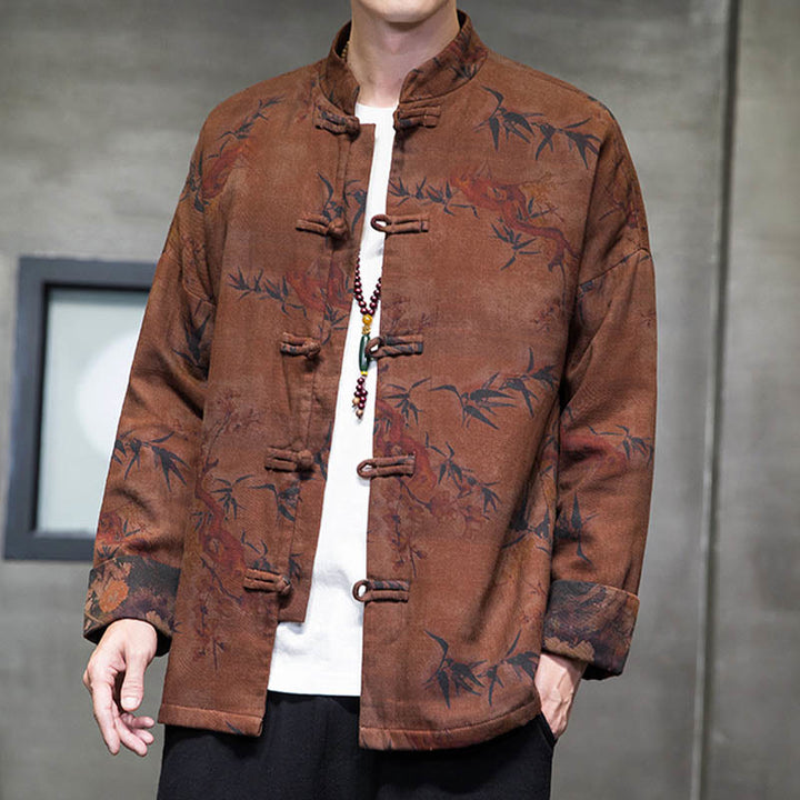 Buddha Stonesカエルボタン 中国唐装 ロングシャツ コットン メンズ ジャケット 衣類 - image 21