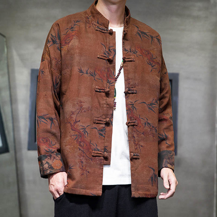 Buddha Stonesカエルボタン 中国唐装 ロングシャツ コットン メンズ ジャケット 衣類 - image 20