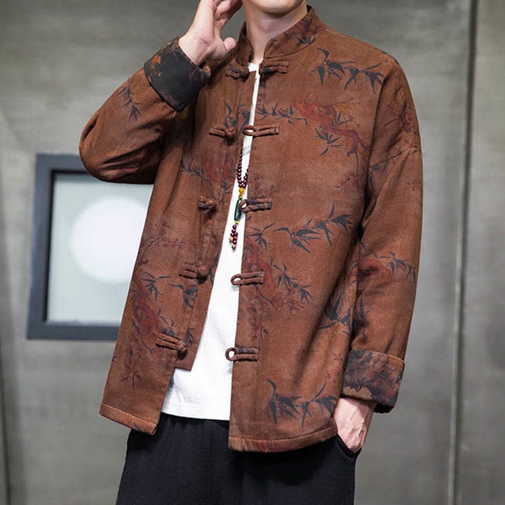 Buddha Stonesカエルボタン 中国唐装 ロングシャツ コットン メンズ ジャケット 衣類 - image 12