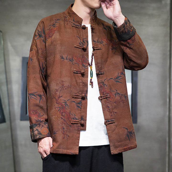 Buddha Stonesカエルボタン 中国唐装 ロングシャツ コットン メンズ ジャケット 衣類 - image 17
