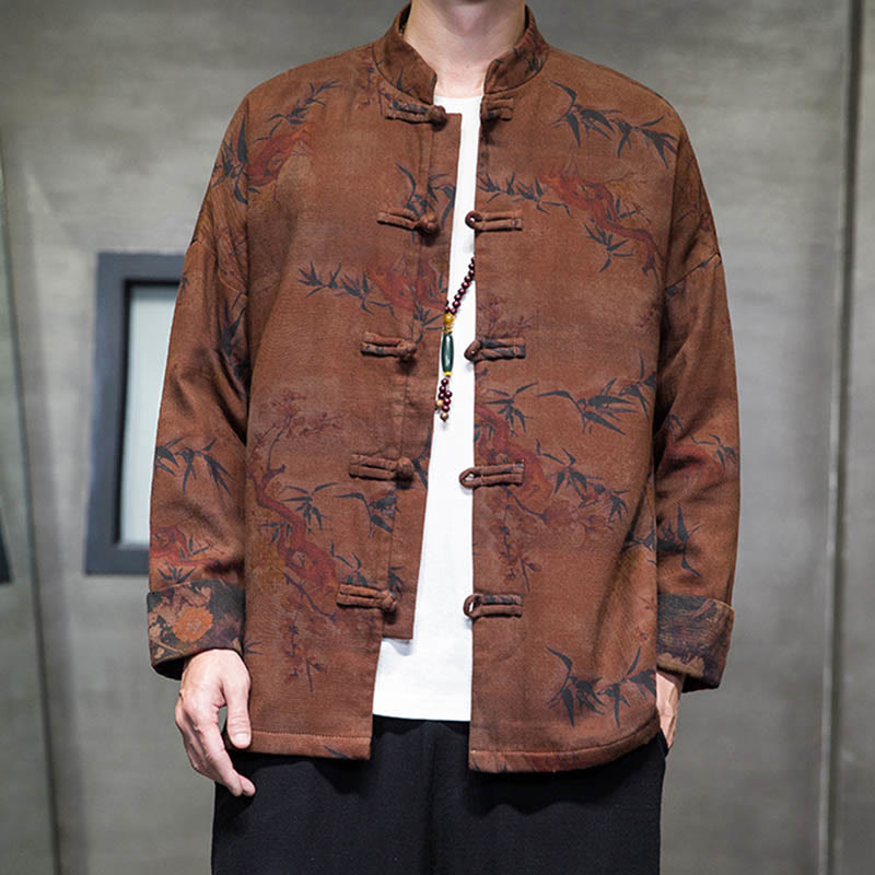 Buddha Stonesカエルボタン 中国唐装 ロングシャツ コットン メンズ ジャケット 衣類 - image 18