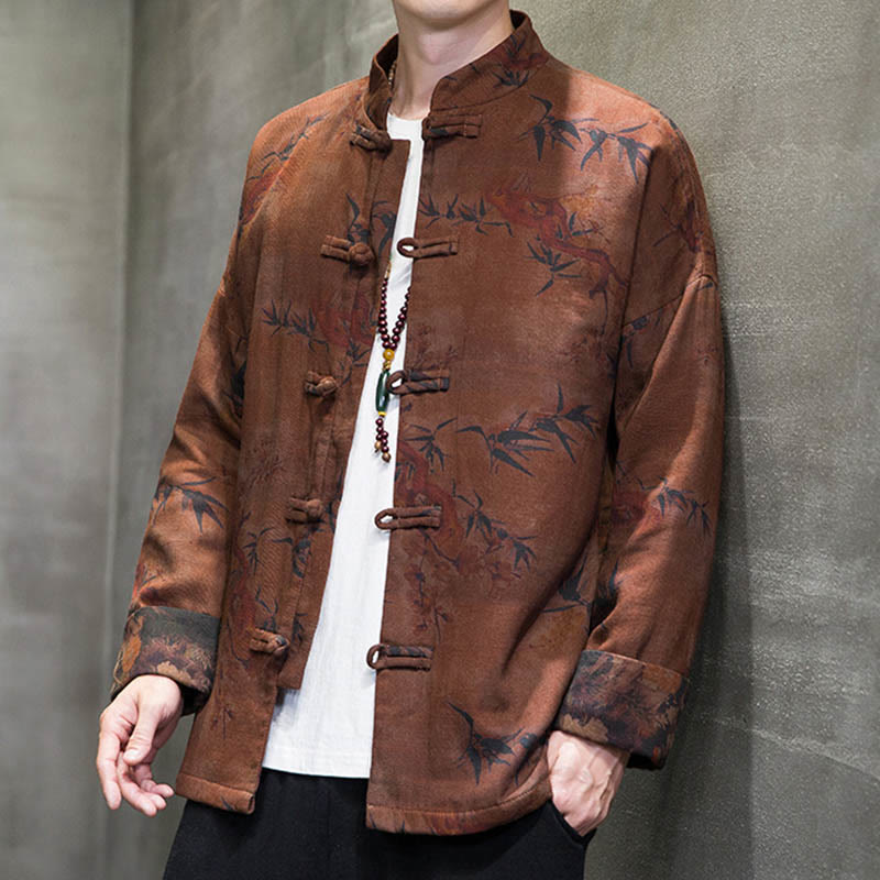 Buddha Stonesカエルボタン 中国唐装 ロングシャツ コットン メンズ ジャケット 衣類 - image 16