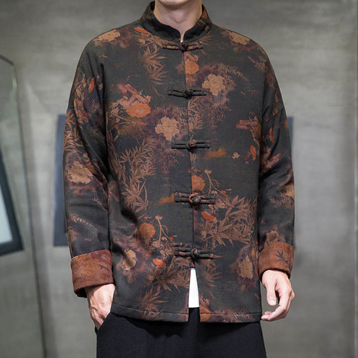 Buddha Stonesカエルボタン 中国唐装 ロングシャツ コットン メンズ ジャケット 衣類 - image 10