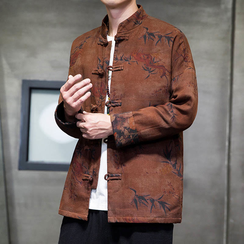 Buddha Stonesカエルボタン 中国唐装 ロングシャツ コットン メンズ ジャケット 衣類 - image 19