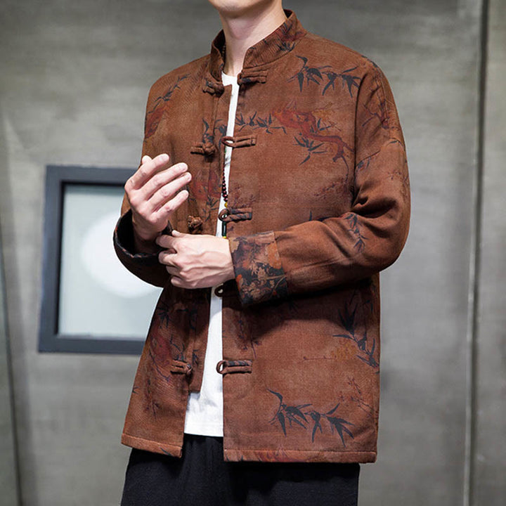 Buddha Stonesカエルボタン 中国唐装 ロングシャツ コットン メンズ ジャケット 衣類 - image 19