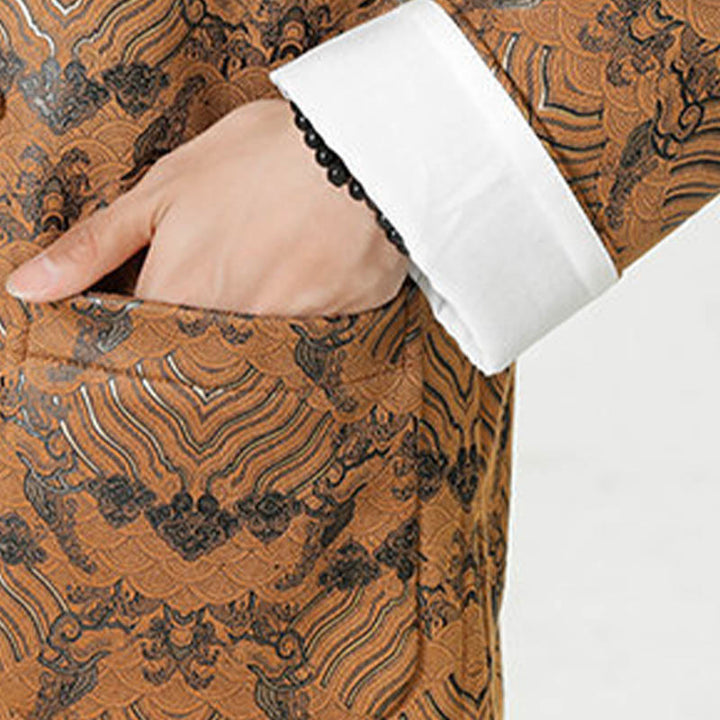 Buddha Stonesカエルボタン 中国唐装 波型 ロングシャツ メンズ ジャケット 衣類 - image 27