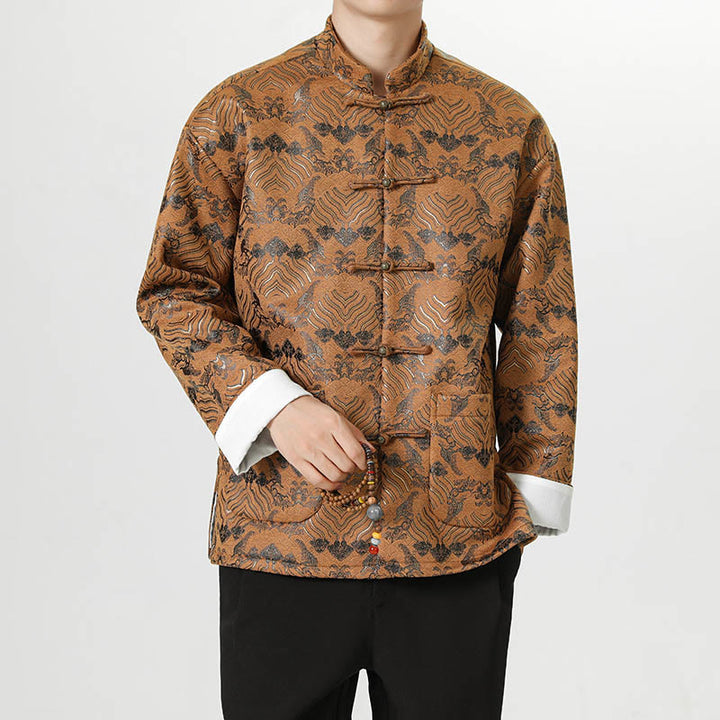 Buddha Stonesカエルボタン 中国唐装 波型 ロングシャツ メンズ ジャケット 衣類 - image 23