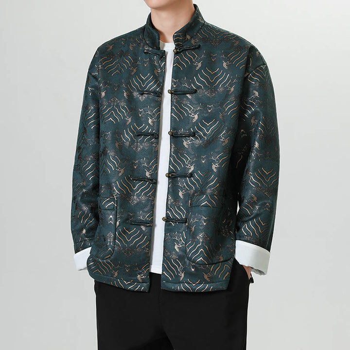 Buddha Stonesカエルボタン 中国唐装 波型 ロングシャツ メンズ ジャケット 衣類 - image 17