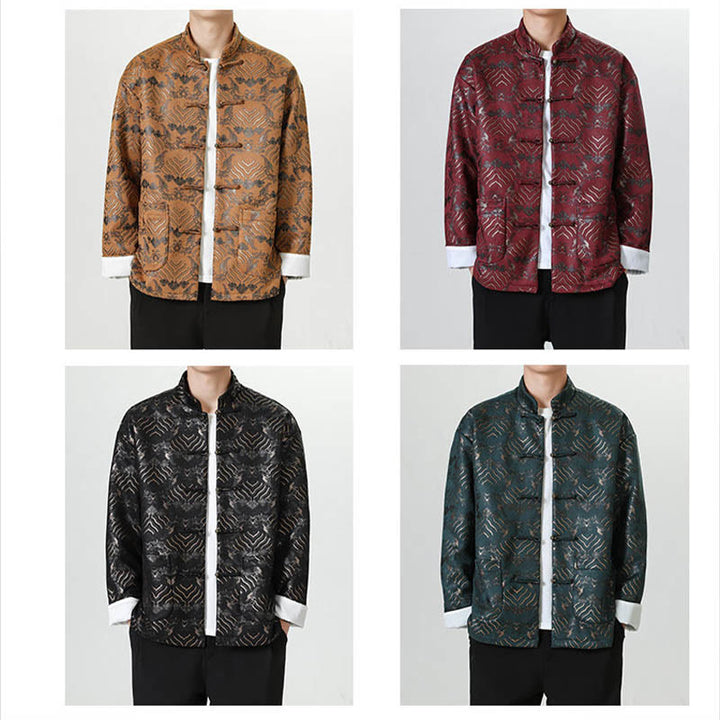 Buddha Stonesカエルボタン 中国唐装 波型 ロングシャツ メンズ ジャケット 衣類 - image 29