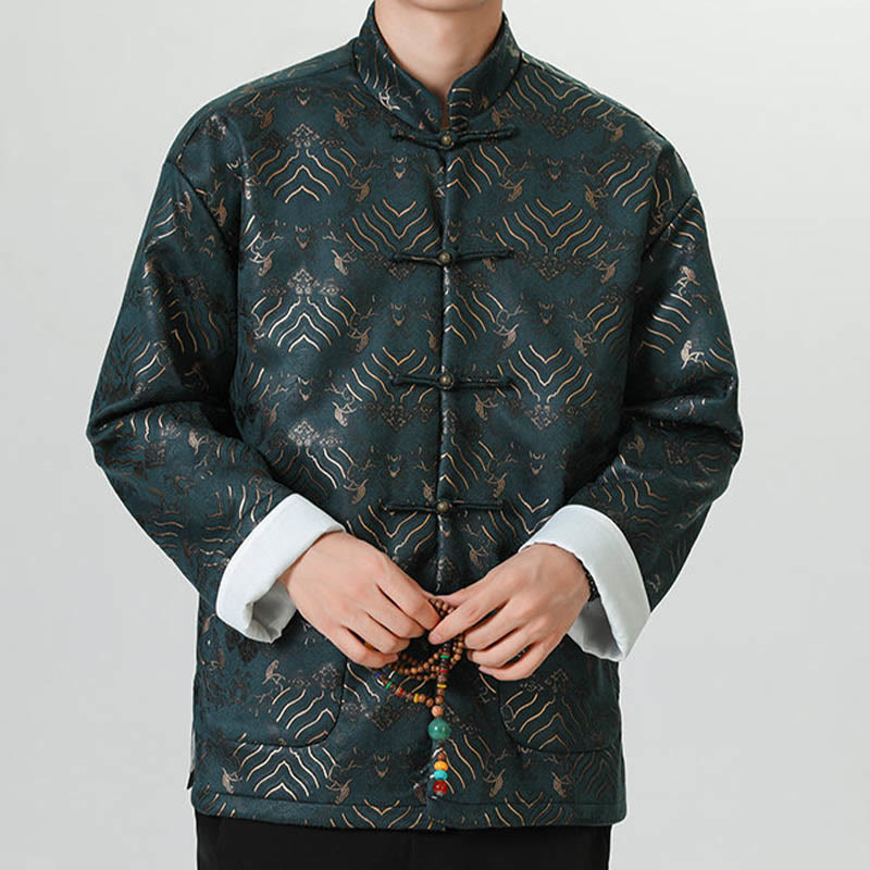 Buddha Stonesカエルボタン 中国唐装 波型 ロングシャツ メンズ ジャケット 衣類 - image 14