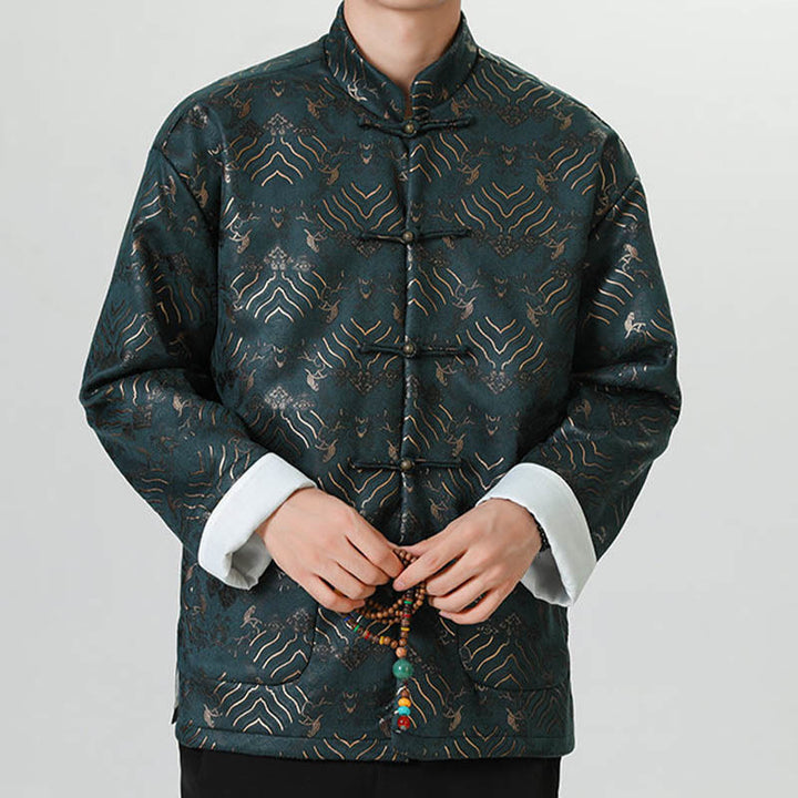 Buddha Stonesカエルボタン 中国唐装 波型 ロングシャツ メンズ ジャケット 衣類 - image 14