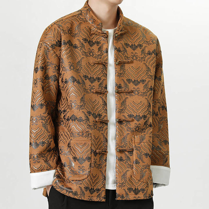 Buddha Stonesカエルボタン 中国唐装 波型 ロングシャツ メンズ ジャケット 衣類 - image 20