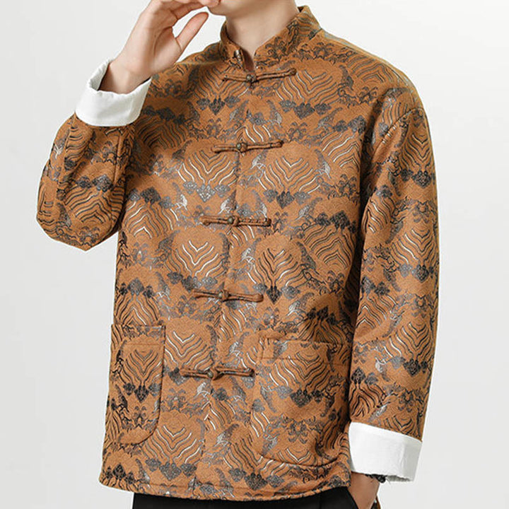 Buddha Stonesカエルボタン 中国唐装 波型 ロングシャツ メンズ ジャケット 衣類 - image 24