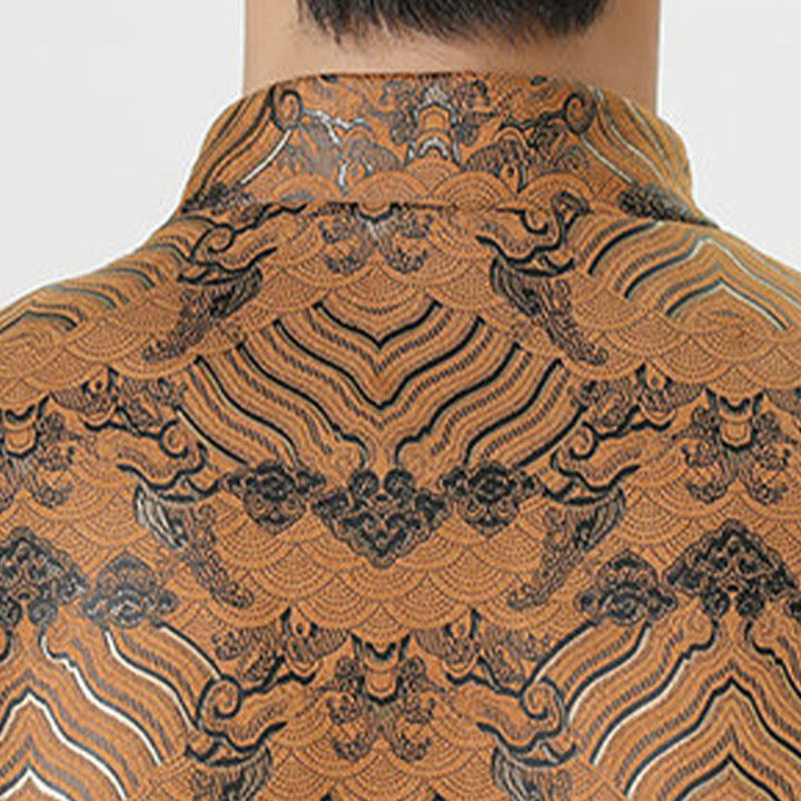 Buddha Stonesカエルボタン 中国唐装 波型 ロングシャツ メンズ ジャケット 衣類 - image 24