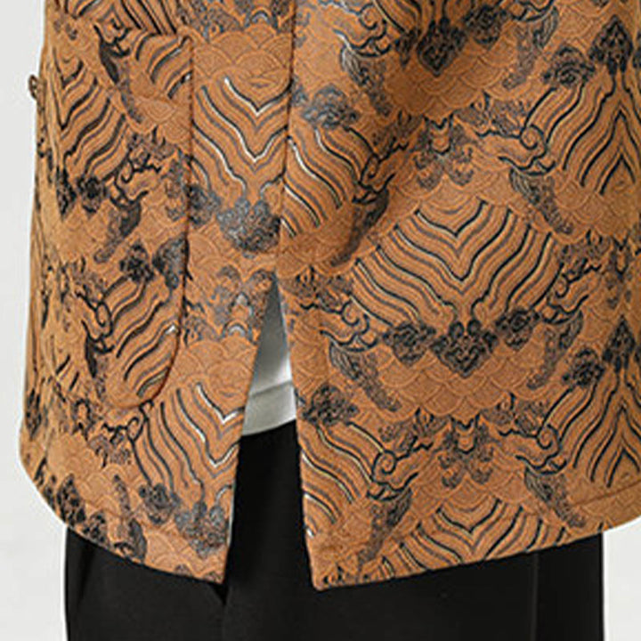 Buddha Stonesカエルボタン 中国唐装 波型 ロングシャツ メンズ ジャケット 衣類 - image 26