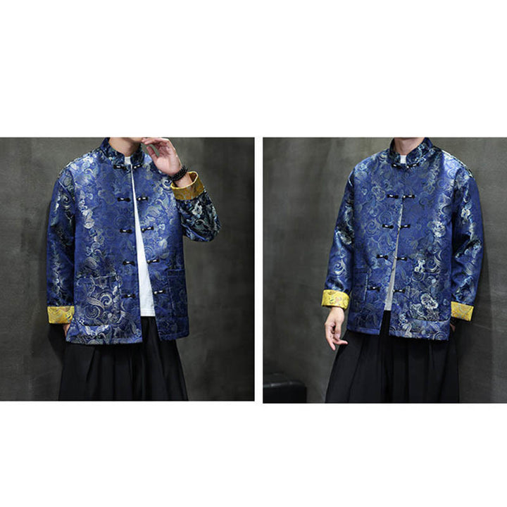 Buddha Stonesカエルボタン 中国唐装 スタンドカラー ロングシャツ メンズ ジャケット 衣類 - image 31