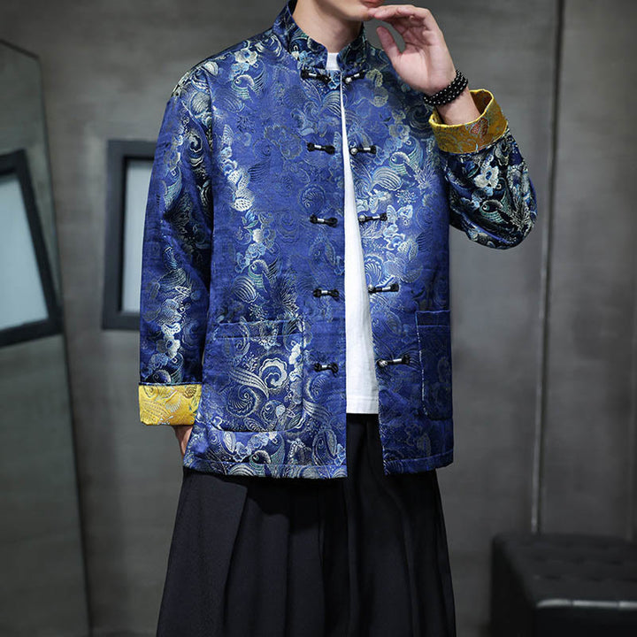 Buddha Stonesカエルボタン 中国唐装 スタンドカラー ロングシャツ メンズ ジャケット 衣類 - image 29