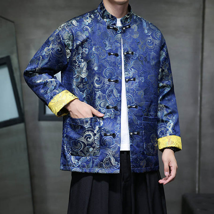 Buddha Stonesカエルボタン 中国唐装 スタンドカラー ロングシャツ メンズ ジャケット 衣類 - image 26