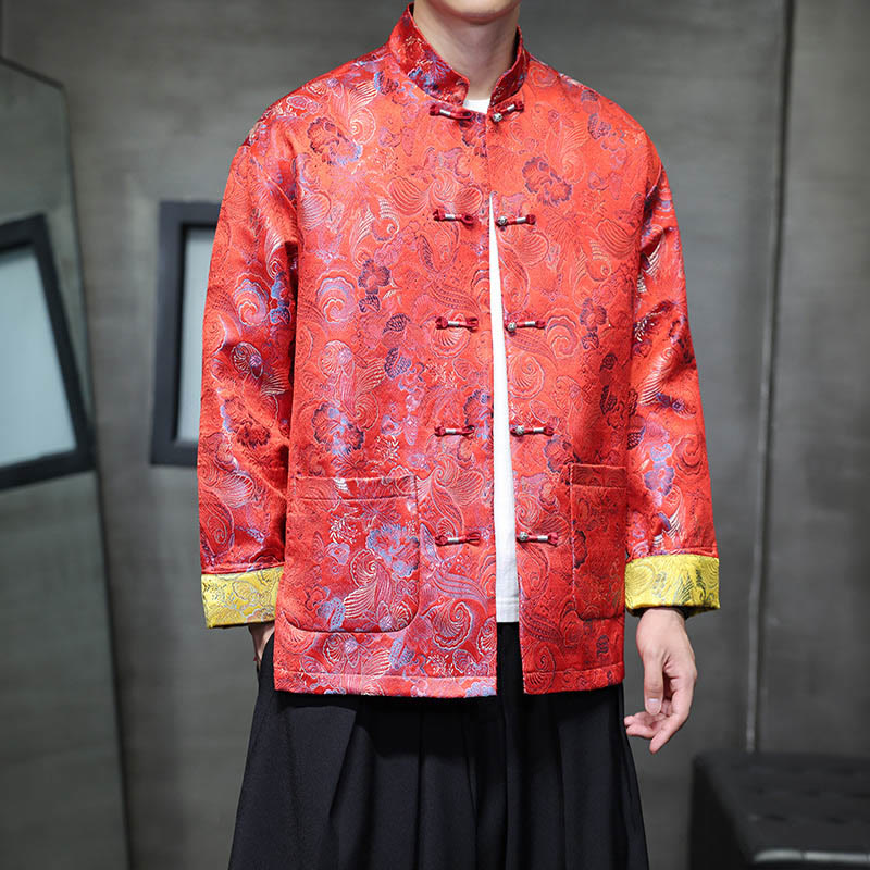 Buddha Stonesカエルボタン 中国唐装 スタンドカラー ロングシャツ メンズ ジャケット 衣類 - image 13