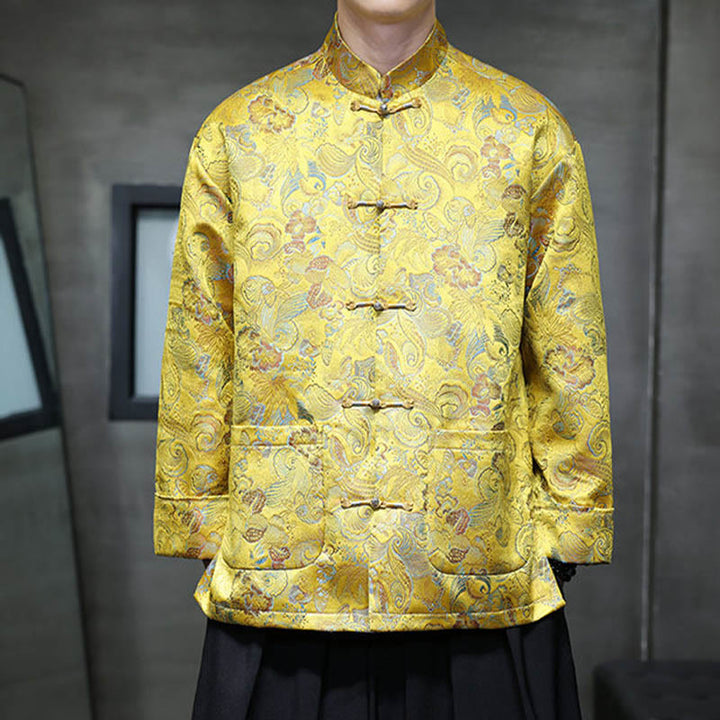 Buddha Stonesカエルボタン 中国唐装 スタンドカラー ロングシャツ メンズ ジャケット 衣類 - image 23