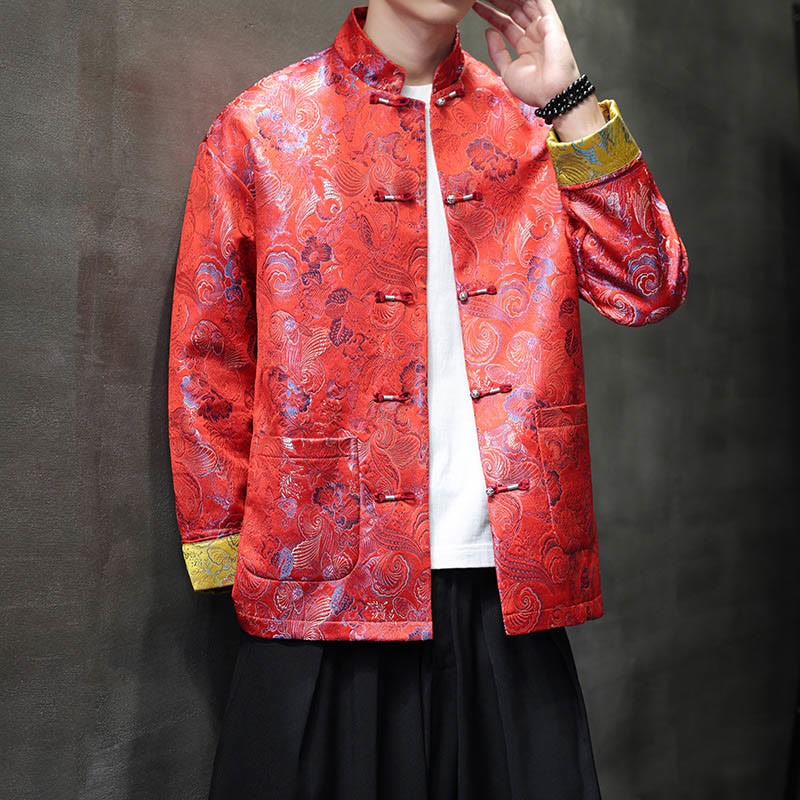 Buddha Stonesカエルボタン 中国唐装 スタンドカラー ロングシャツ メンズ ジャケット 衣類 - image 12