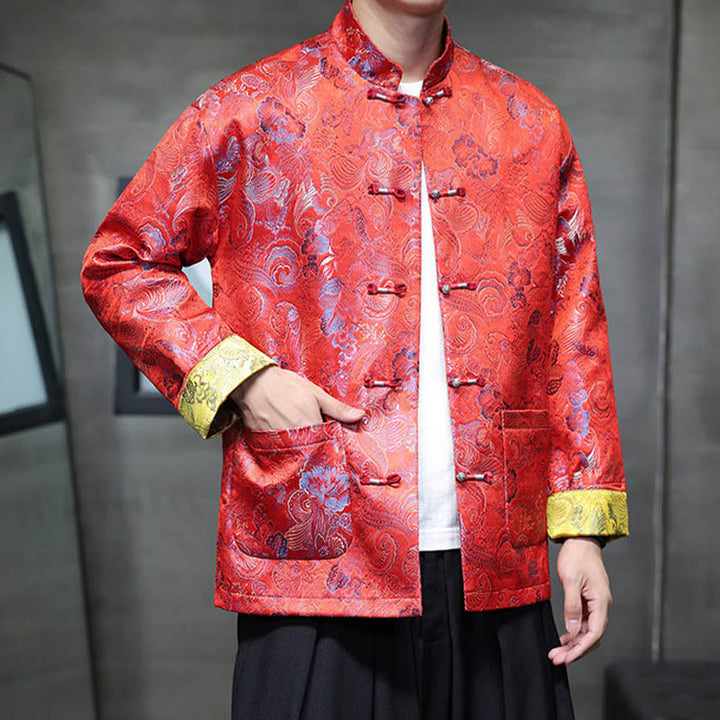 Buddha Stonesカエルボタン 中国唐装 スタンドカラー ロングシャツ メンズ ジャケット 衣類 - image 11