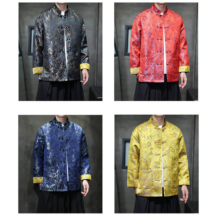 Buddha Stonesカエルボタン 中国唐装 スタンドカラー ロングシャツ メンズ ジャケット 衣類 - image 32