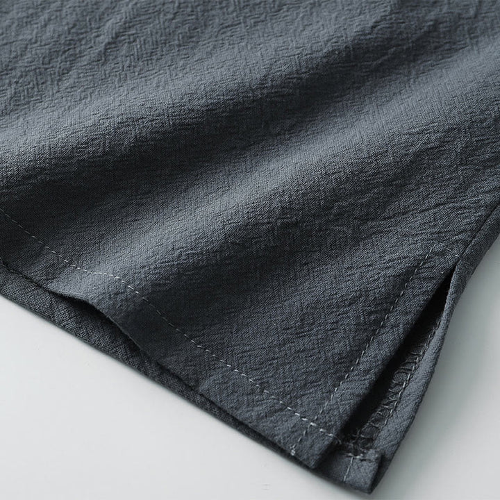 Buddha Stonesメンズ Tシャツ 無地 トップス 半袖 三つボタン Vカラー ソフトコットンシャツ - image 8