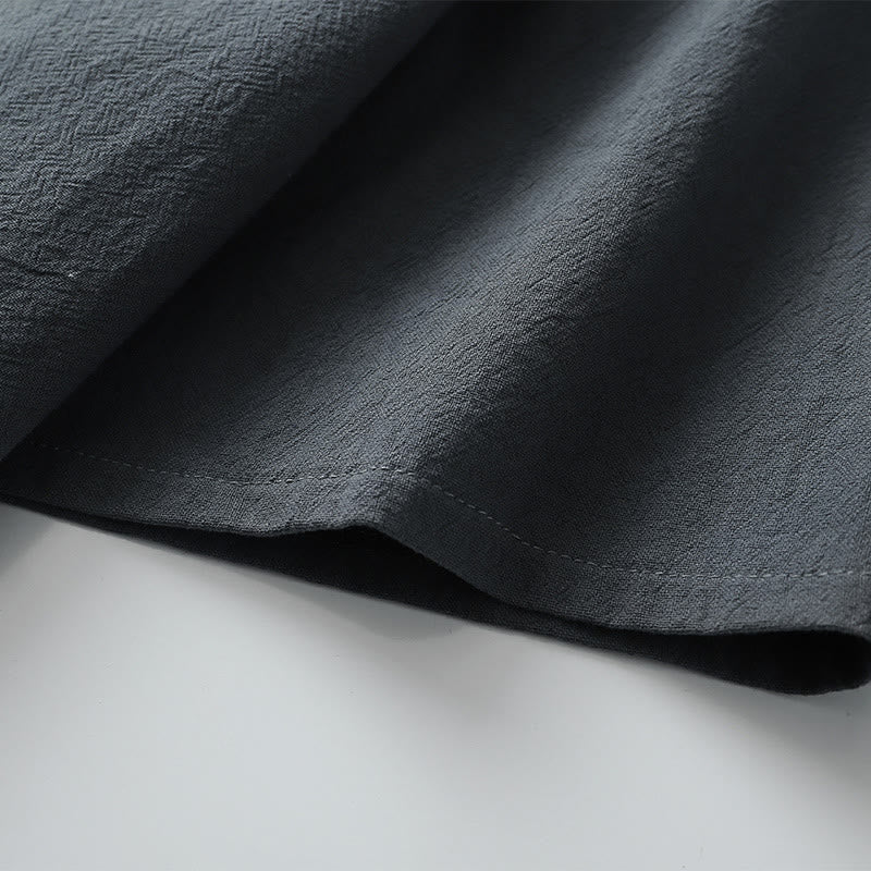 Buddha Stonesメンズ Tシャツ 無地 トップス 半袖 三つボタン Vカラー ソフトコットンシャツ - image 7