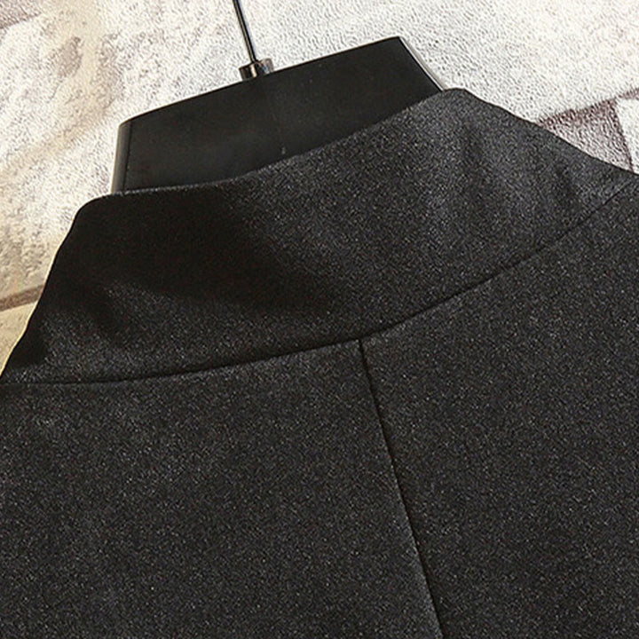 Buddha Stones刺繍龍鳳凰カジュアルフロッグボタンコットンメンズジャケットシャツ服 - image 3