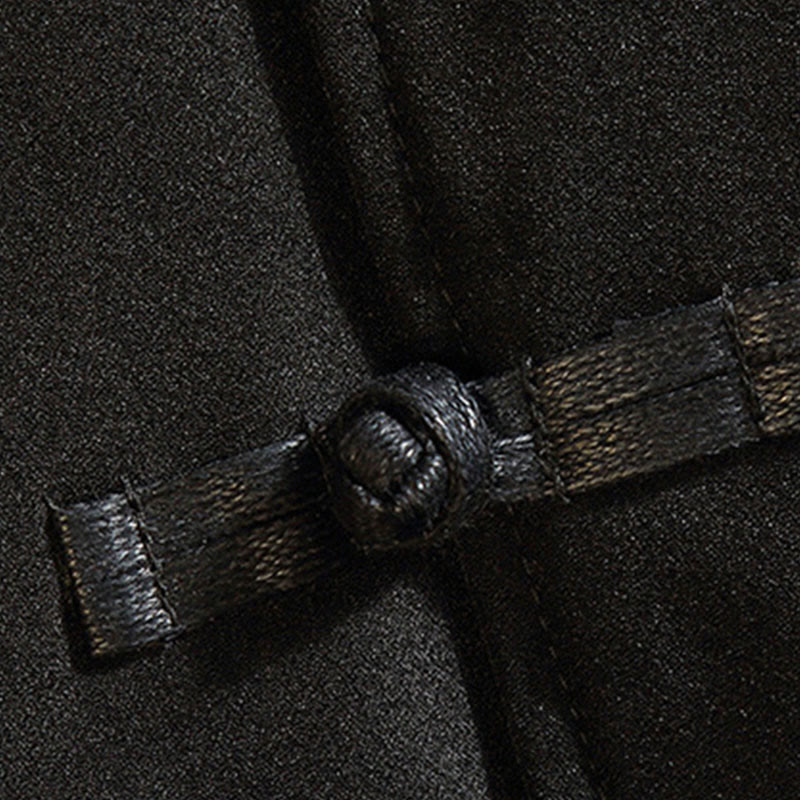 Buddha Stones刺繍龍鳳凰カジュアルフロッグボタンコットンメンズジャケットシャツ服 - image 5