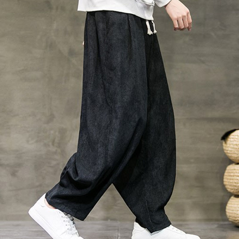 Buddha Stonesカジュアル 無地 コットン ブルマー メンズ パンツ ポケット付き - image 1