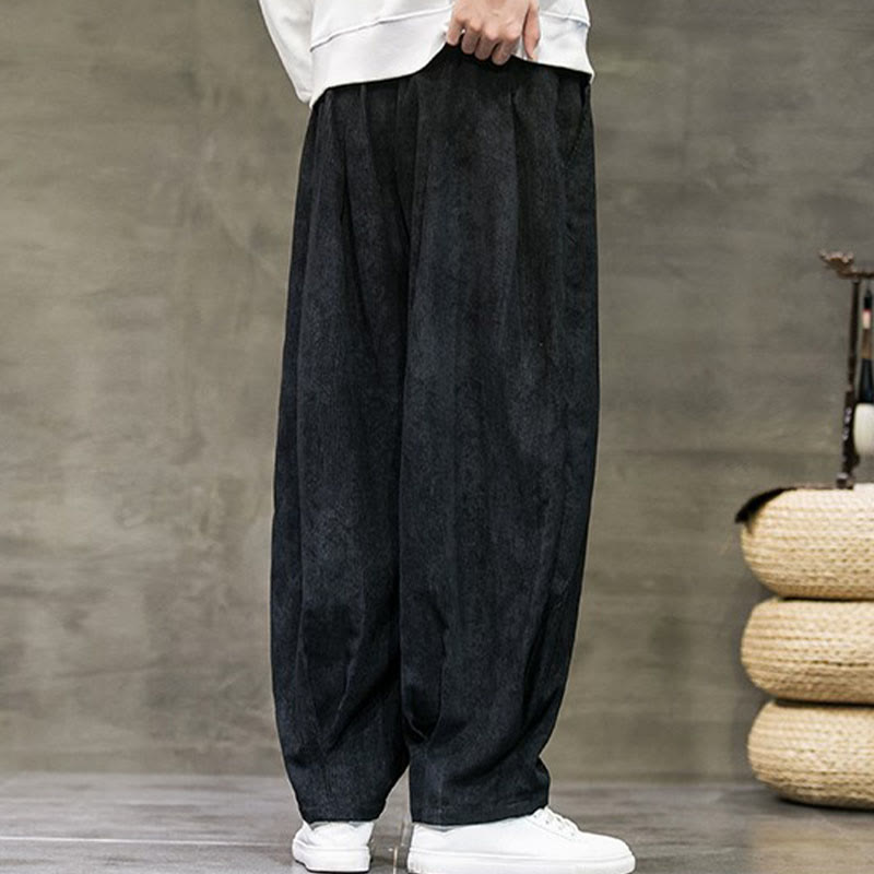 Buddha Stonesカジュアル 無地 コットン ブルマー メンズ パンツ ポケット付き - image 5