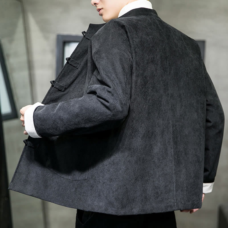 Buddha Stones無地 カエルボタン コットン メンズ ジャケット シャツ 衣類 - image 7