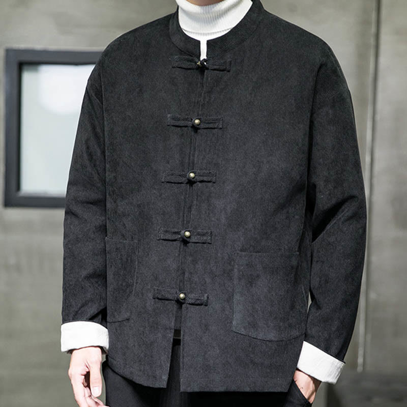 Buddha Stones無地 カエルボタン コットン メンズ ジャケット シャツ 衣類 - image 6