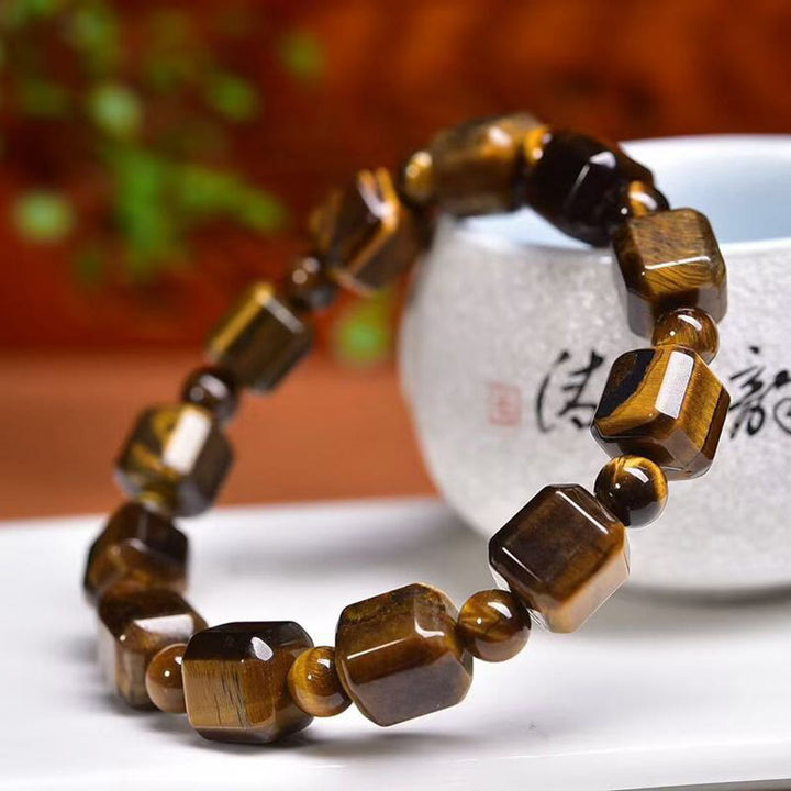 Buddha Stonesタイガーアイ保護ブレスレット
