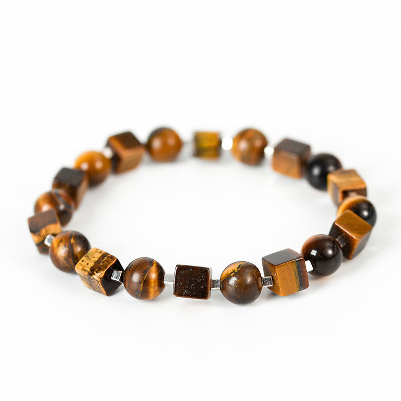 Buddha Stones各種クリスタル黒曜石浄化ブレスレット