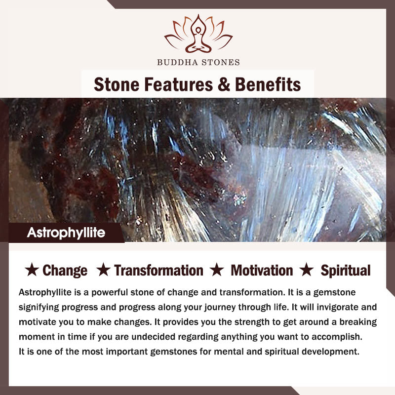 Buddha Stonesアストロフィライト トランスフォーメーションブレスレット