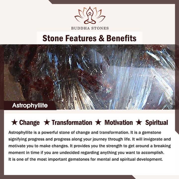 Buddha Stonesアストロフィライト トランスフォーメーションブレスレット