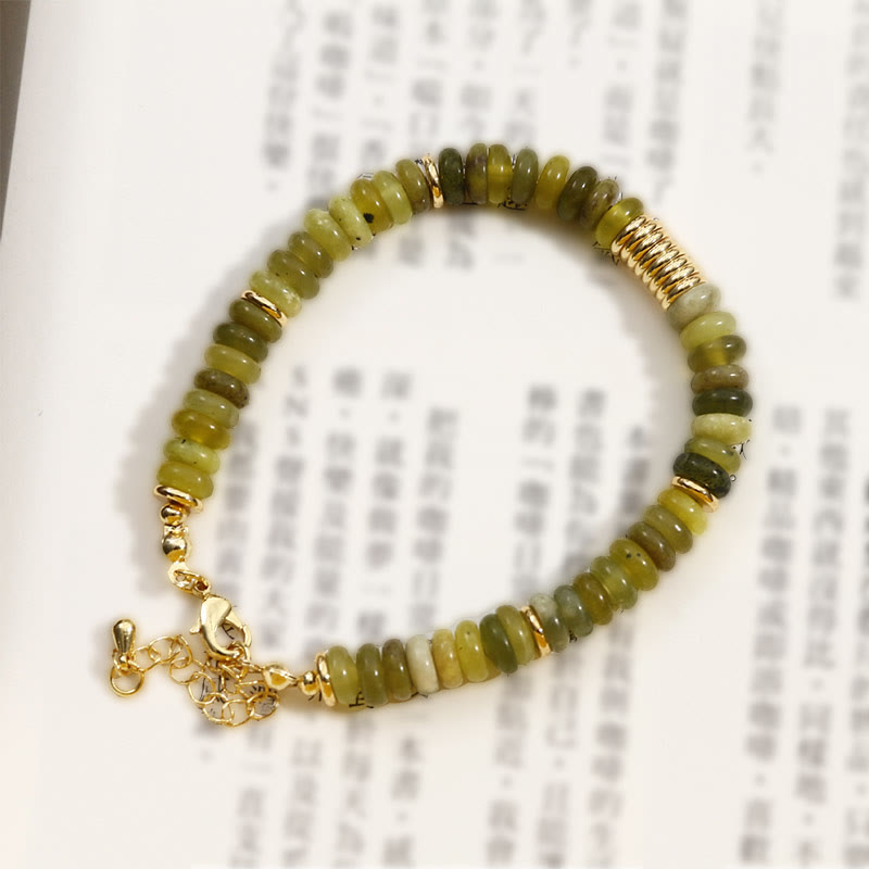 Buddha Stones青翡翠 成功のヒーリングブレスレット